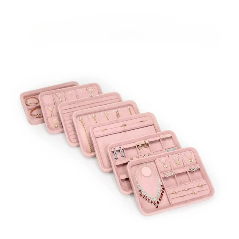 Jewelry viewing, jewelry tray with cover, dust-proof necklace, ring, earring, bracelet, jewelry display