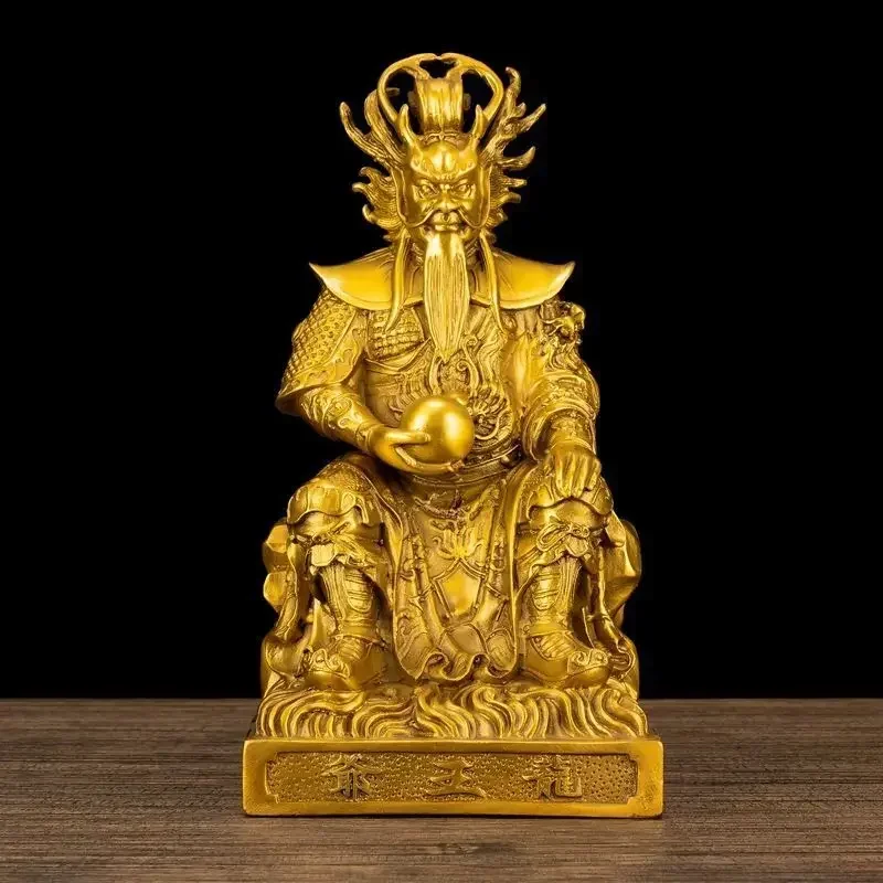 

Feng Shui Copper Statue of The Dragon King East Sea Bronze Statue Home Living Room Offerings Buddha Crafts