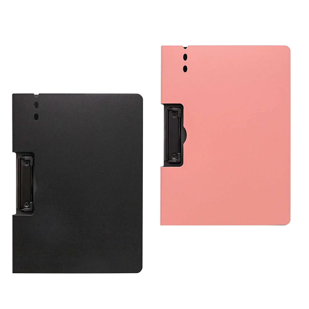 

2pcs Portable Writing Plate Clips Smooth Surface Secure Clip Mechanism Multipurpose Plastic Folders A4 File Holders