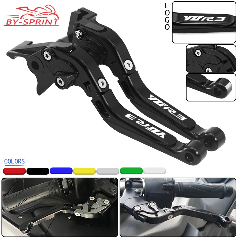 

For YAMAHA YZF-R3 YZF-R25 2014-2022 Motorcycle CNC Adjustable Folding Extendable Brake Clutch Levers R3 R25 Accessories