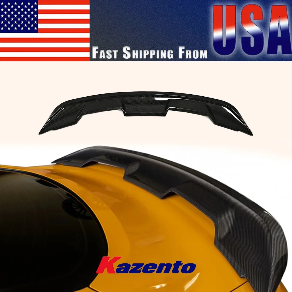 For Ford Mustang 2015-2020 GT500 Style Carbon Rear Trunk Bumper GT Spoiler Wing