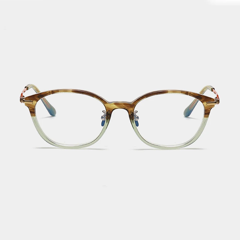 full-frame-frame-women-retro-style-plate-myopia-glasses-frame-round-anti-blue-light-color-changing-photosensitive-glasses