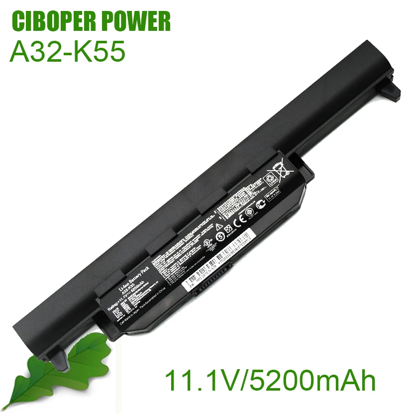 CP Original Battery A32-K55 5200mAh/56Wh For X45 X45A X45C X45V X45U X55 X55A X55C X55U X55V X75 X75A X75V X75VD U57 U57A U57VD