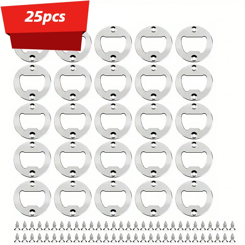25PCS  DIY Bottle Opener Insert Kits Hardware Parts Accessories for Resin Mold Handmade Iron Bottle Opener Tools