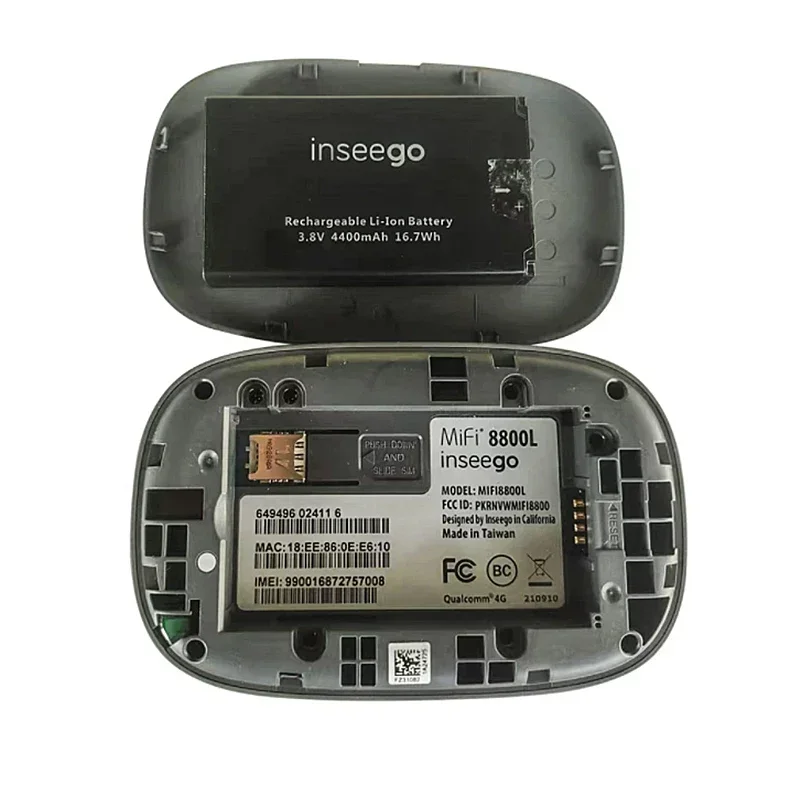 Inseego MiFi8000/MIFI8800 4G LTE Global Mobile Hotspot WiFi 5-802.11ac/nbg T-Mobile 2.4 "Display a colori Hotspot tascabile ad alta velocità