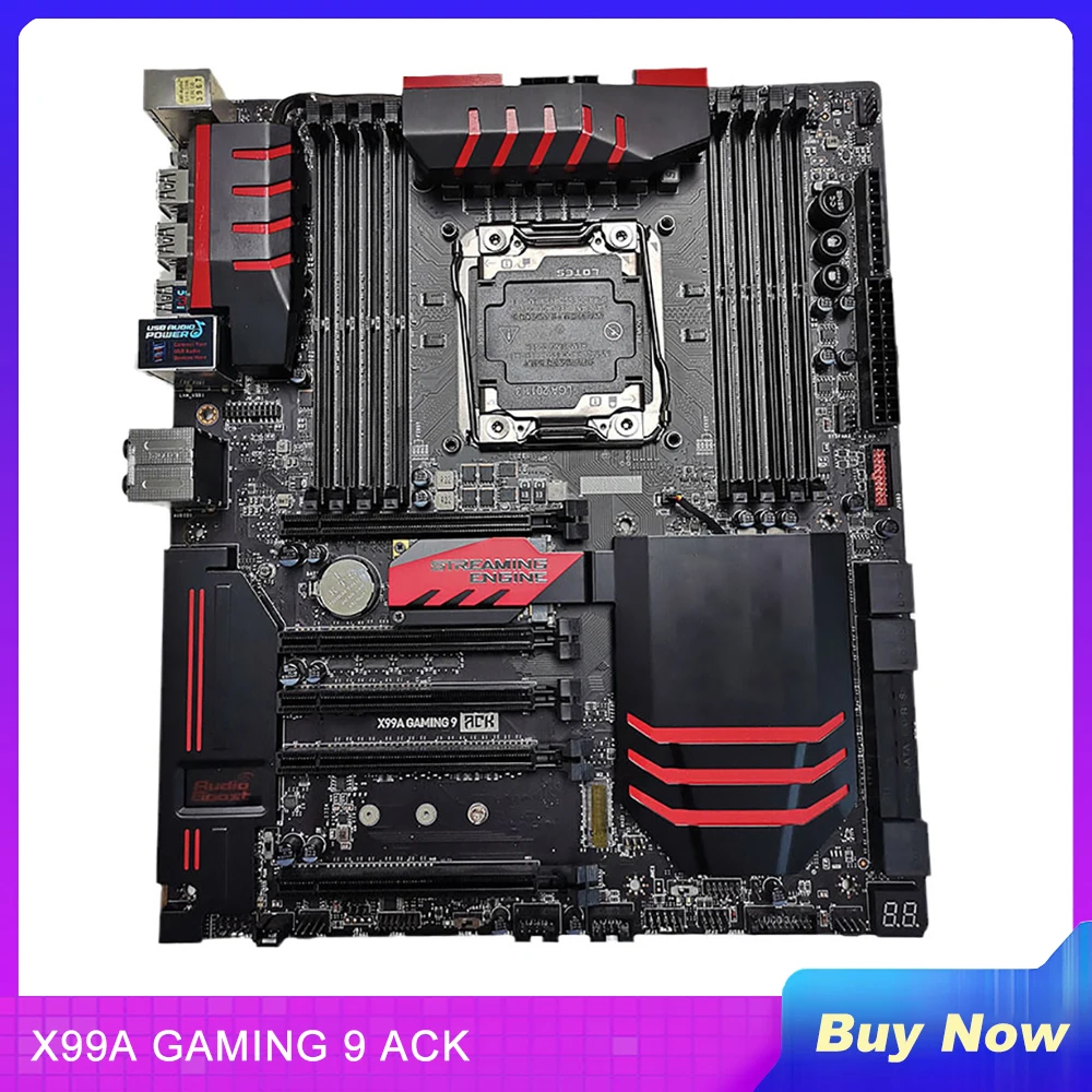 PC Desktop Motherboard For M-s-i LGA2011-V3 DDR4 128G SATA3 M.2 USB3.0/3.1 E-ATX X99A GAMING 9 ACK