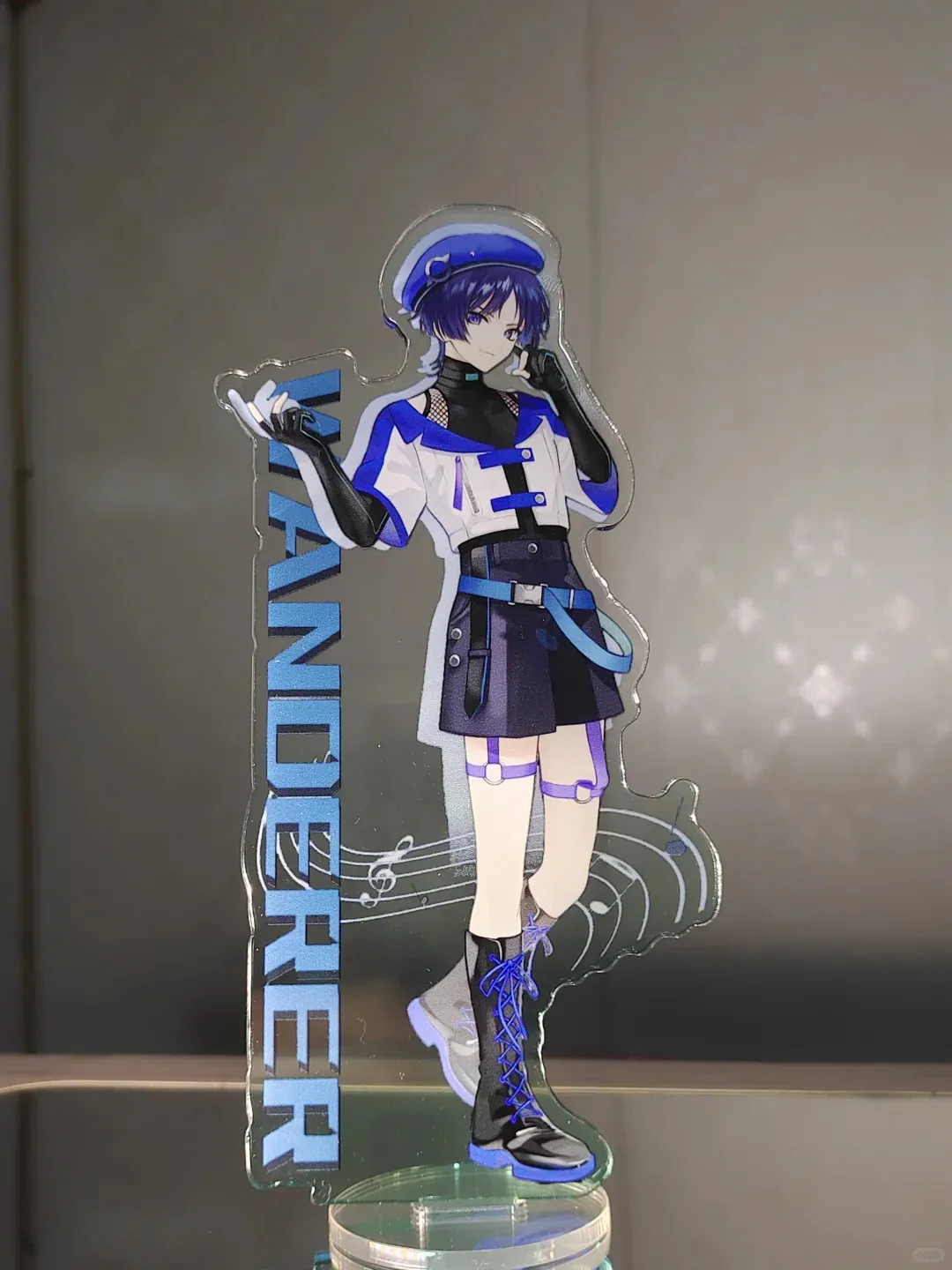 Scaramouche Anime brelok mężczyźni płyta dekoracja biurka stojąca kolekcja ozdoba Accesorios dzieci akrylowe Yuan Shen prezent dla przyjaciela