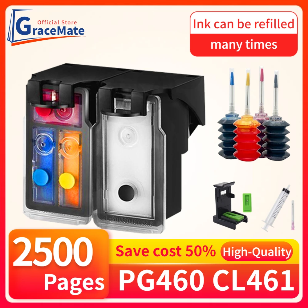 

pg460 cl461 Remanufactured Replacement Ink Cartridge for canon printer pixma cartridge TS5350 TS7450 TS5351 TS5352 TS5340 TS7440