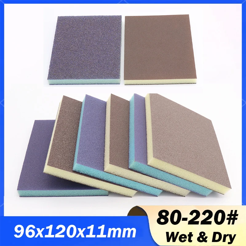 

2~20PCS Sanding Sponge 80-220 Grit Washable Reusable Wet Dry Sanding Blocks for Metal Wood Polishing Abrasive Tool 96*120*11mm