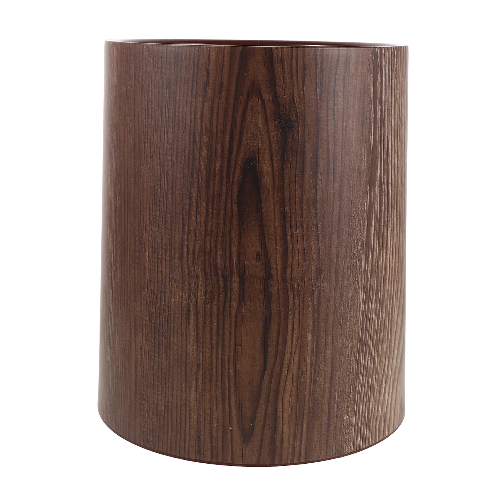 

Large Capacity Retro Trash Can Vintage Wood Grain Pp Plastic Waste Bin For Home Office Kitchen Bathroom Decorative Garbage Pail