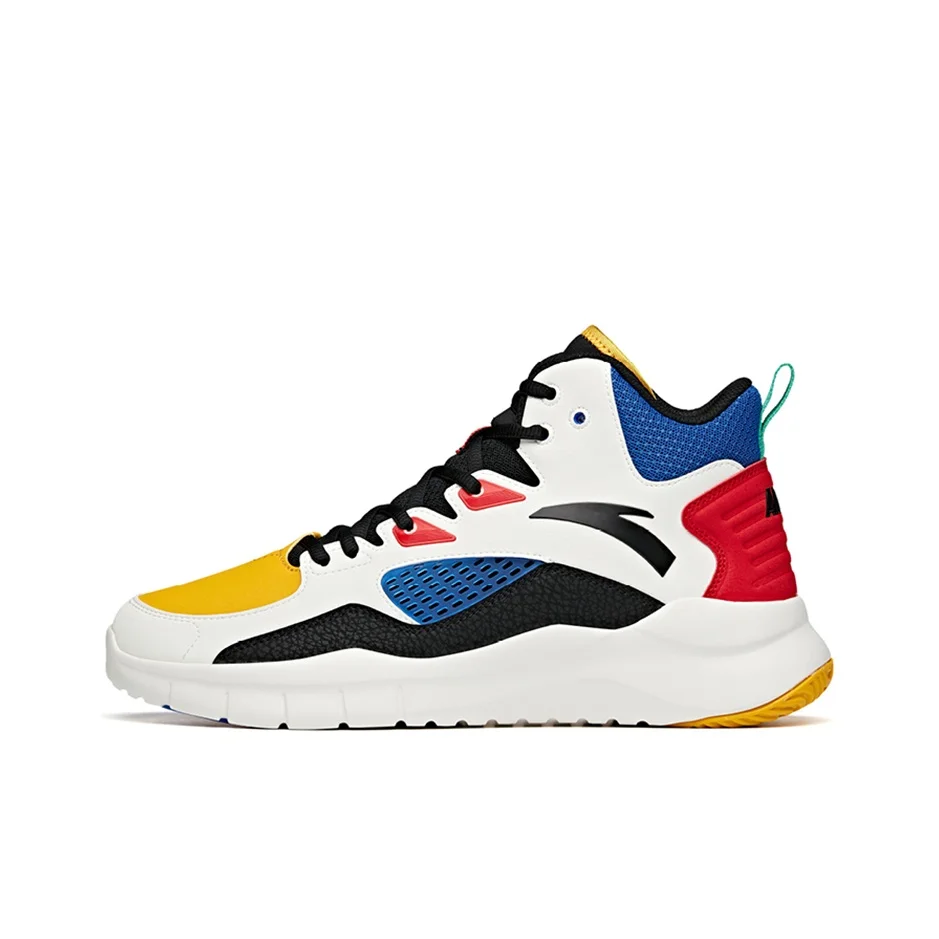 Anta Basketball Collection High top Vintage Basketball Shoes Men's White Black Red 91731132-12