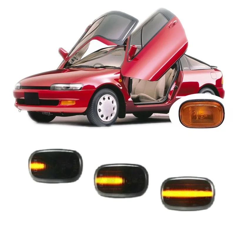 for Toyota Sera EXY10 1990 1991 1992 1993 1994 1995 Sequential LED Side Marker Turn Signal Light Lamp