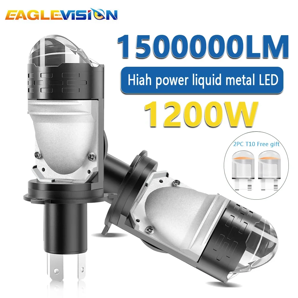 Eaglivision 24V LED H4 faro, ecc. con lente proiettore faro moto Ultra 12V 24V 6500K fari dell\'auto