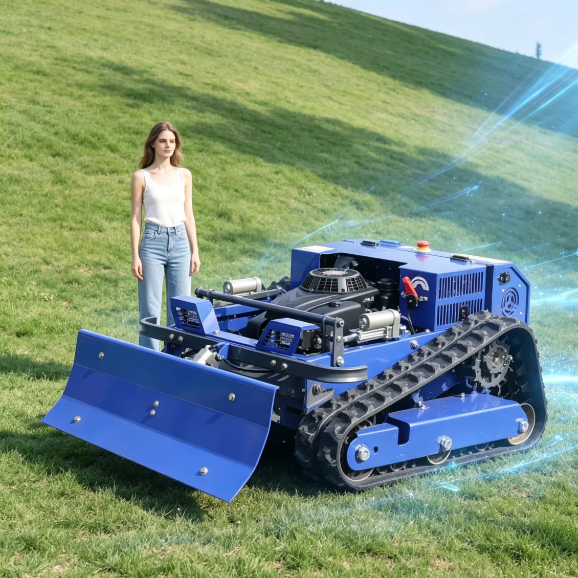 

Customized Lawn Mower Robot Intelligent Auto Mower Low Noise Cutter for Yard Lawn Trimming and Garden Management