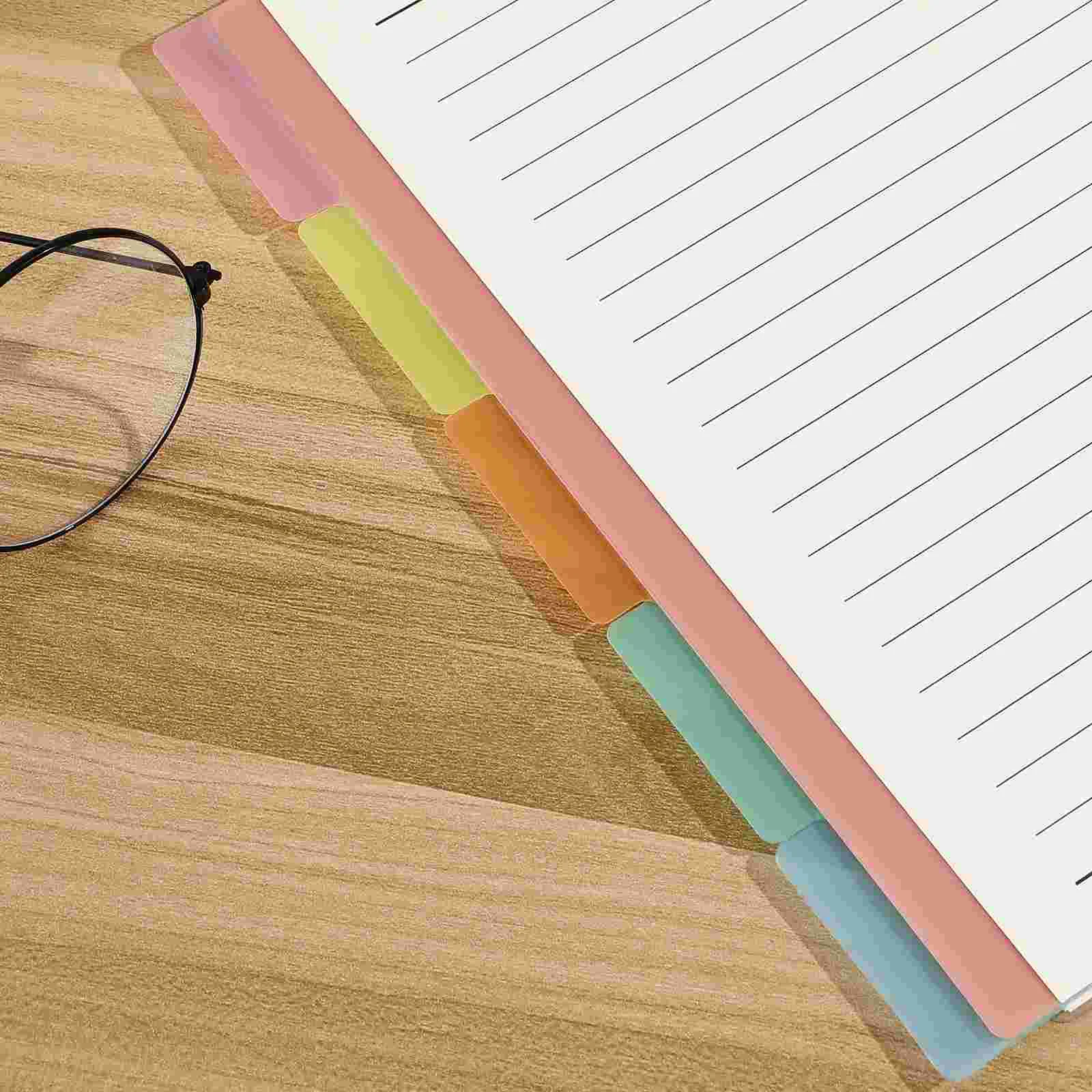 10 Pcs Divider Index Board Page Dividers Label Binder with Tabs Staples for Notebook Travel