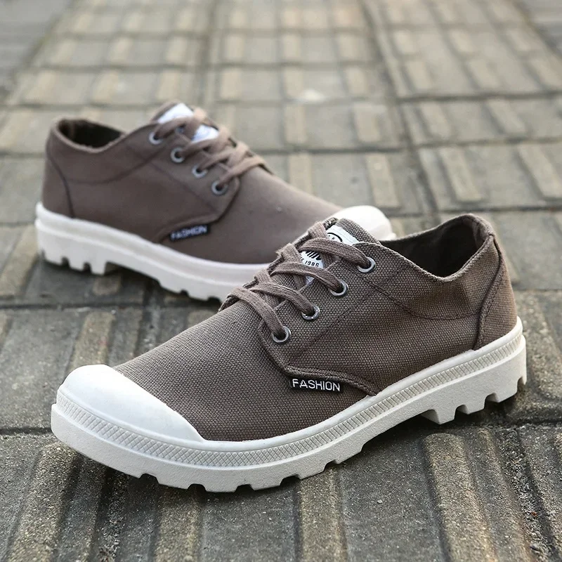 Casual Simple Men Shoe  Spring Canvas Shoes Low-top Student Men Shoe Trend Breathable Sports Hiking Shoe Chaussure Homme 2024