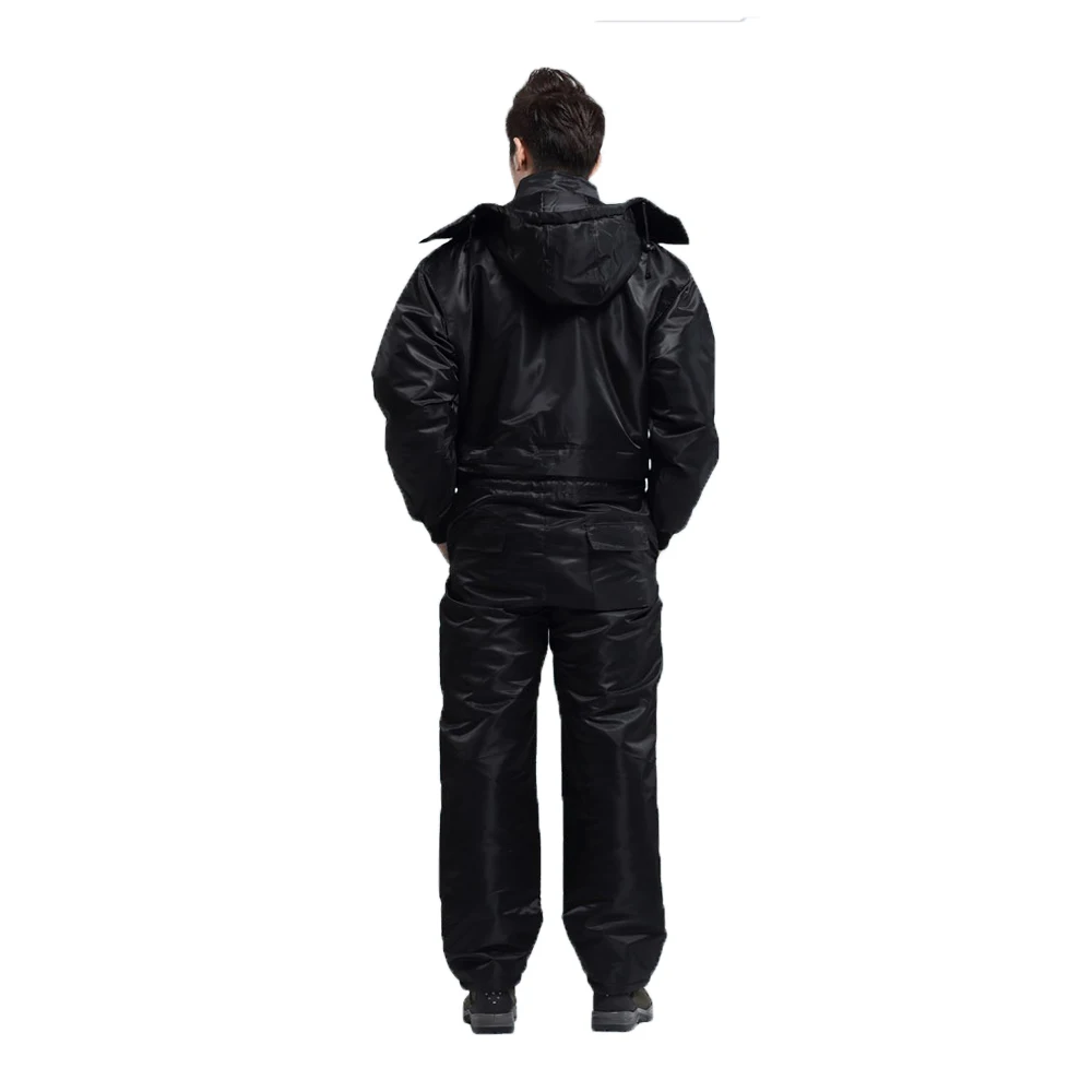 Imagem -03 - Macacão Preto Rainproof Overal Work Roupas de Trabalho Masculinas para Proteção de Segurança