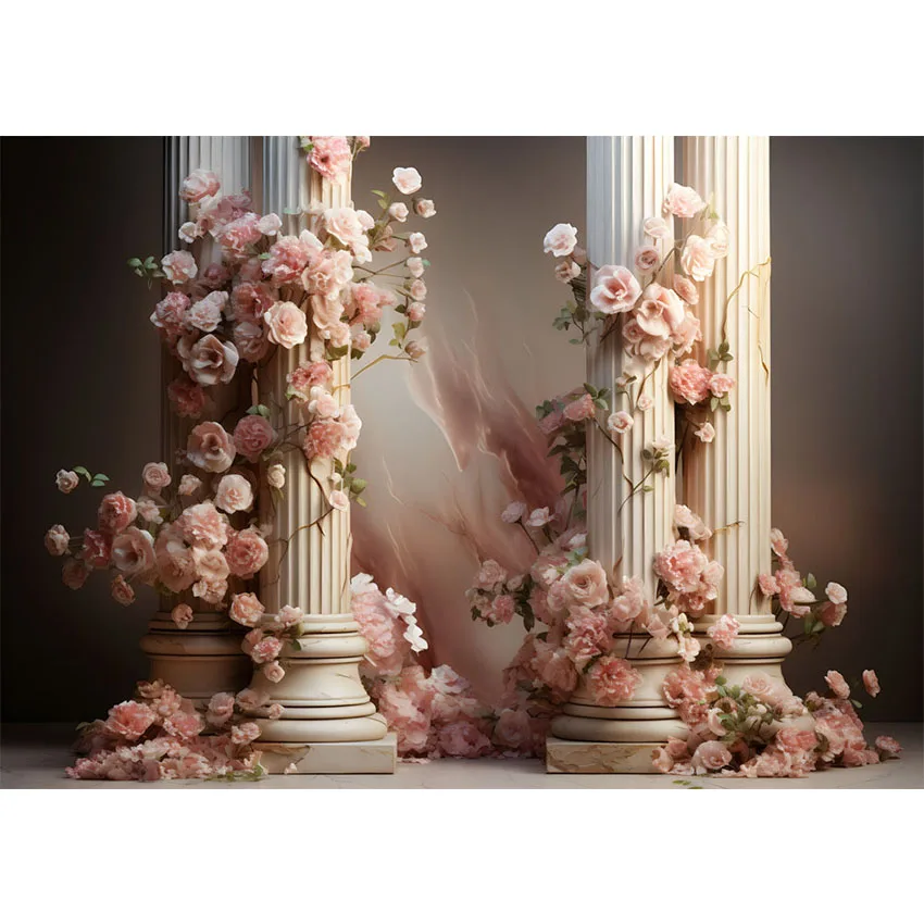 Mehofond Photography Background Spring Vintage Wall Floral Window Women Birthday Wedding Art Portrait Photo Backdrop Props