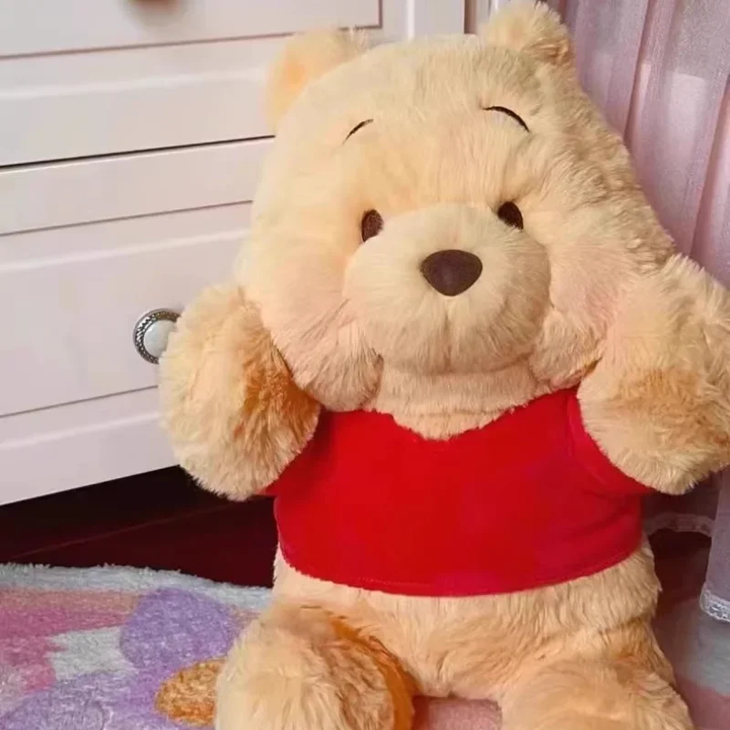 

Anime Disney Winnie The Pooh Soft Stuffed Plush Doll Toy Sofa Throw Pillow Home Decoration Accompany Children Birthday Gift