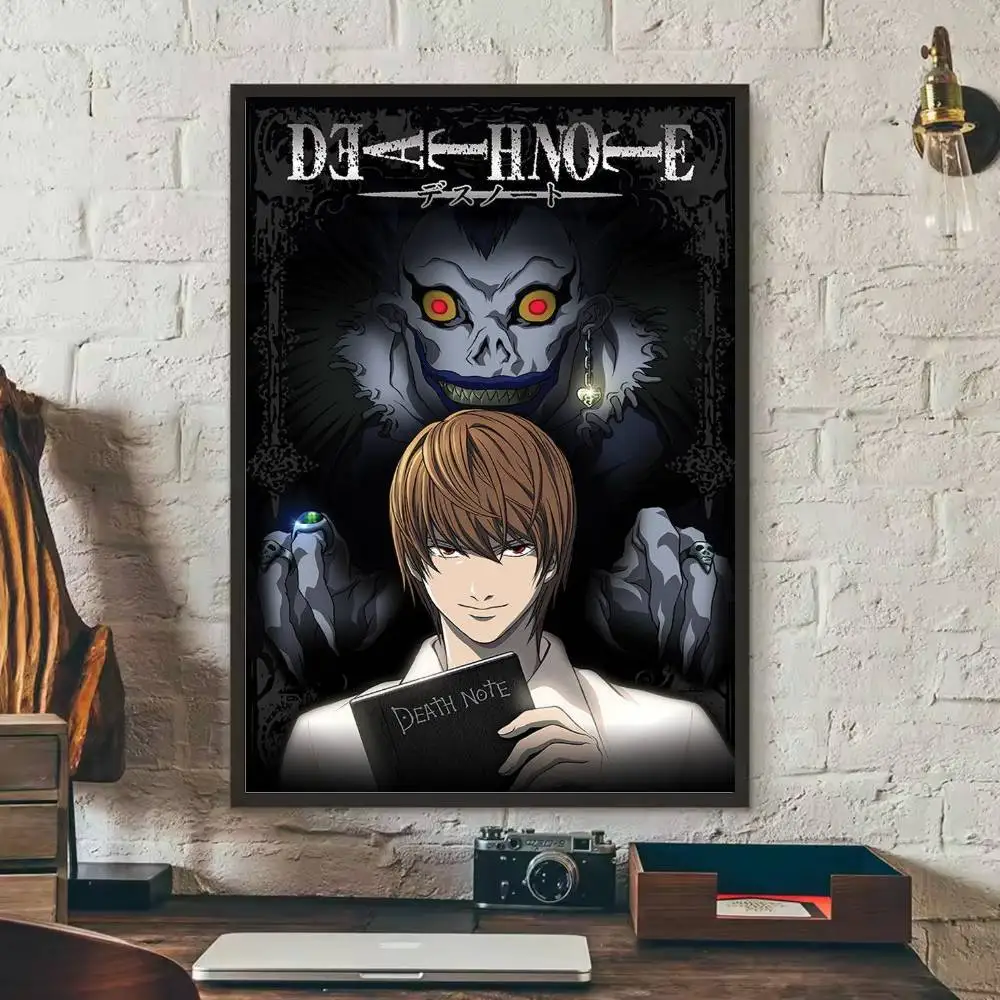 حار أنيمي مذكرة الموت ملصق HD الفن لزجة جدار مقاوم للماء غرفة المعيشة المنزلي غرفة نوم بار الديكور الجمالي #4