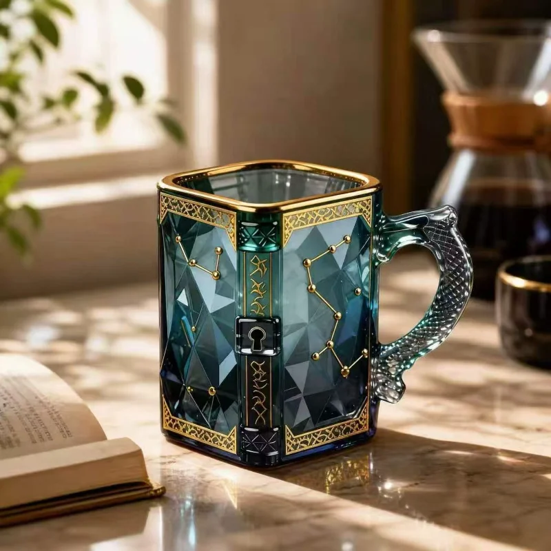 Magic Constellation Glass Mug Art Design Coffee Cup Drinkware Gift Box