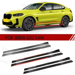 FOR BMW G02 X4M 2M Car Side Skirt Extension Plate Lip Separator Bumper 2.18M Racing Side Spoiler