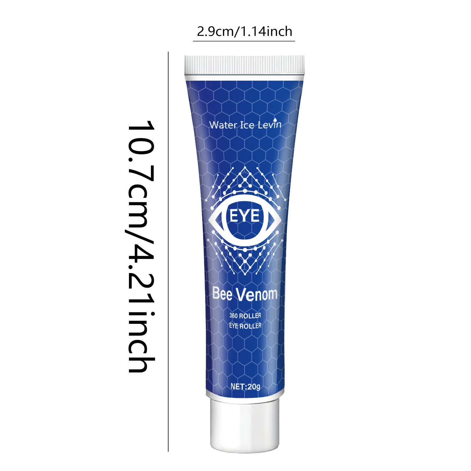 20g 베놈 비 아이 크림, 가볍고 부드러운 질감, 흡수 용이, 피부 보습, 미라클 아이 크림, 수분 공급 및 보습, 빠르게 흡수되는 끈적임 없음