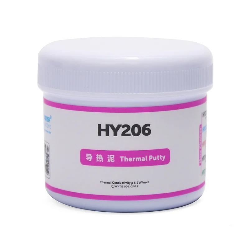 100G Original Halnziye HY206 Thermal Paste 6.0 W/m-K Thermal Putty for GPU VRAM Laptop Computer