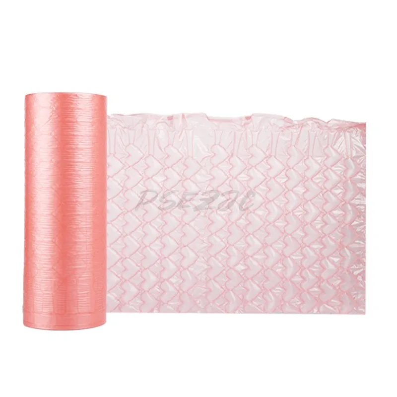 Huluフィルム衝突防止包装緩衝材落下防止エアクッションフィルムピンクハート型充填バブルフィルム