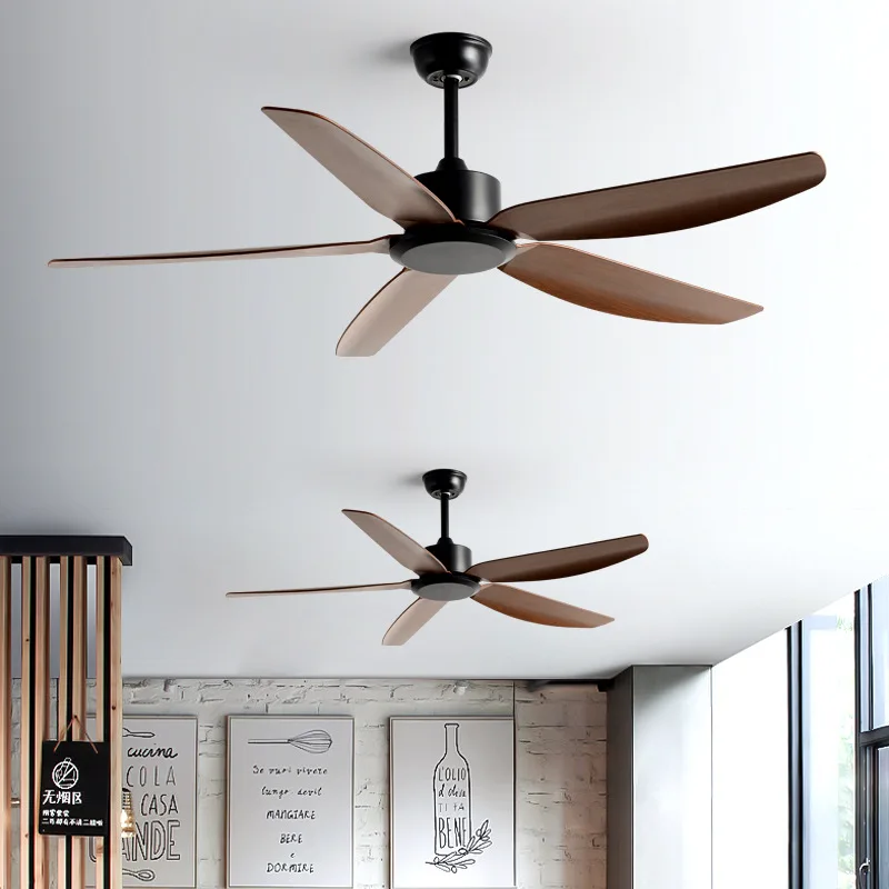 

56-Inch large wind industrial lampless ceiling fan dining room living room retro hotel electric fan modern simple ceiling fan