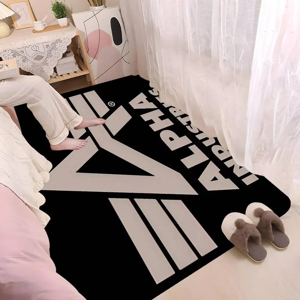 Alpha La Industries Cartoon Door Mat Washable Non-Slip Living Room Sofa Chairs Area Mat Kitchen Doormat Area Rug