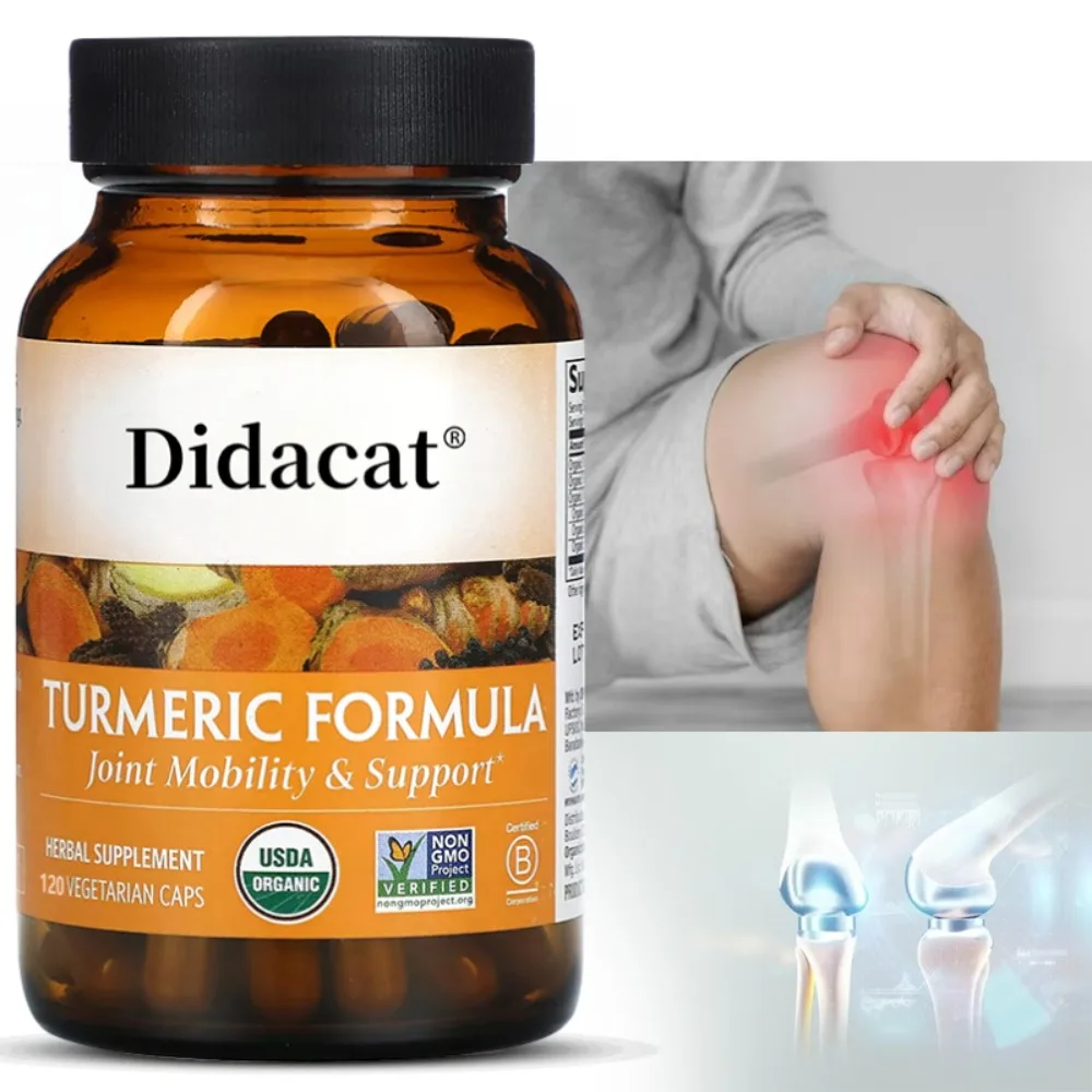

Turmeric Curcumin Capsules - with Black Pepper - Support Joint & Digestion Health, Muscle Health, Antioxidant