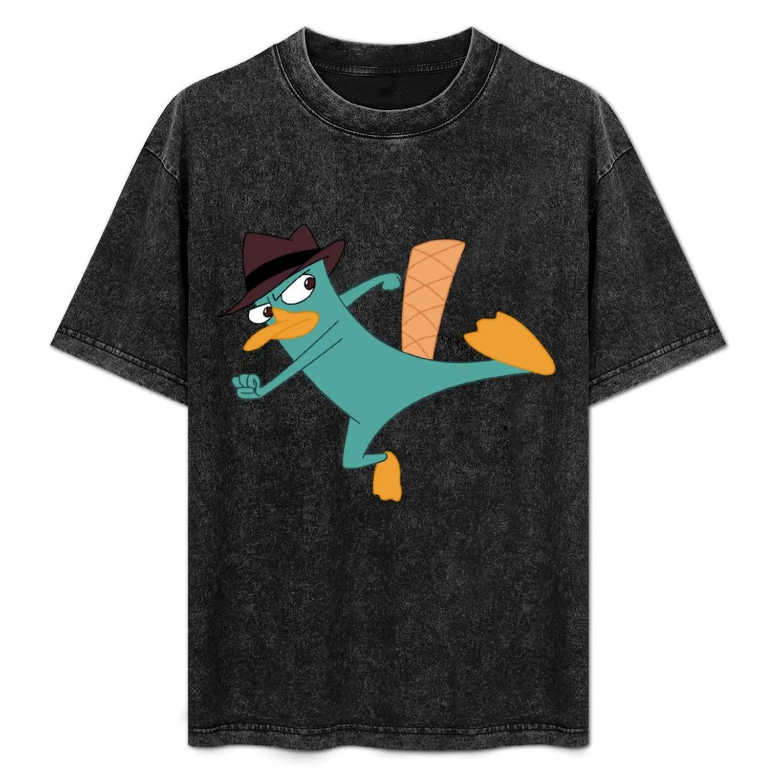 

Vintage Perry The Platypus Cool Gifts T-Shirt Comfortable Basic Crew Neck Tee