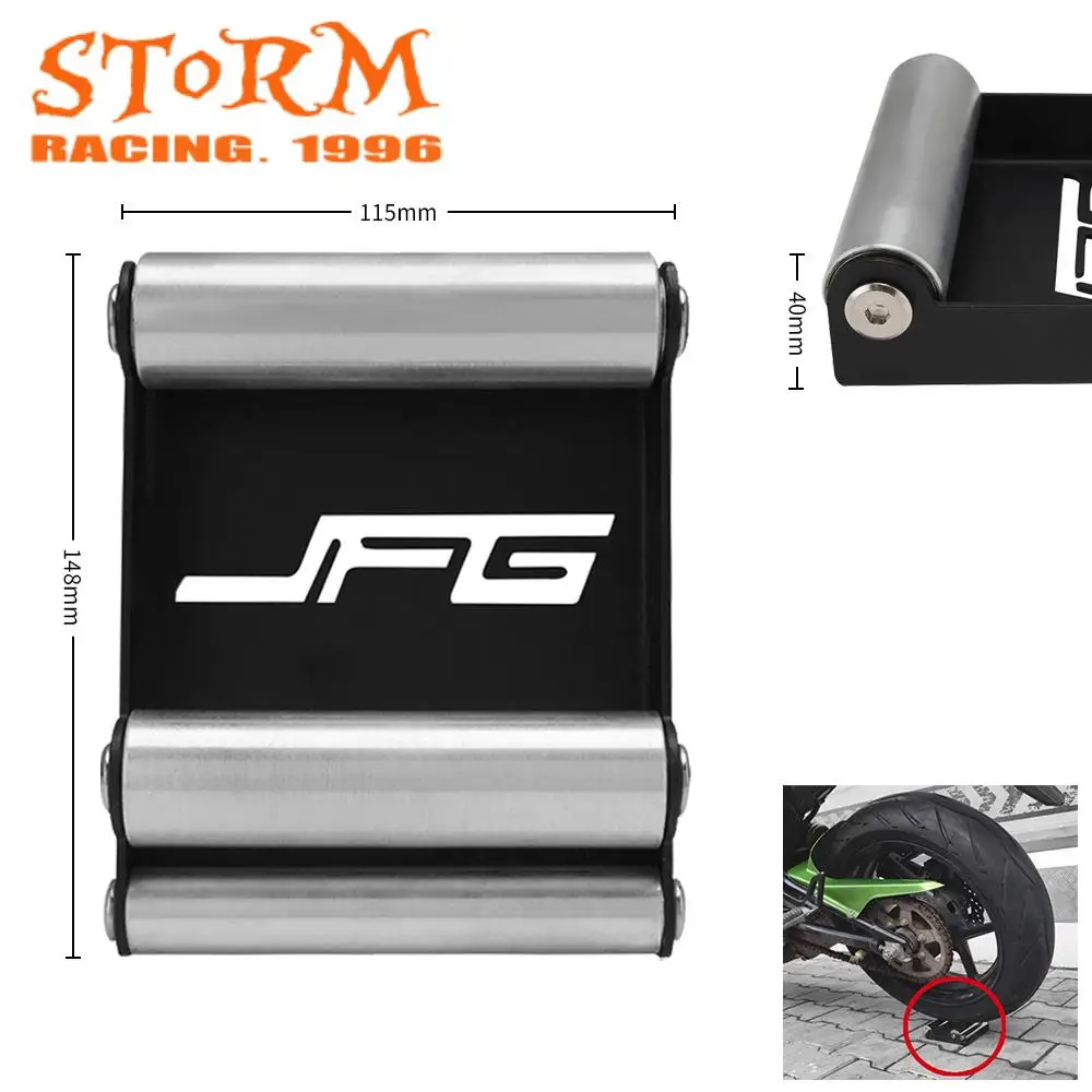 Tire Wheel Cleaning Bracket Stand Universal Chain Clean Tool Stands Roller Ramp Lift Aluminum Motorcycle  For KTM Husqvarna