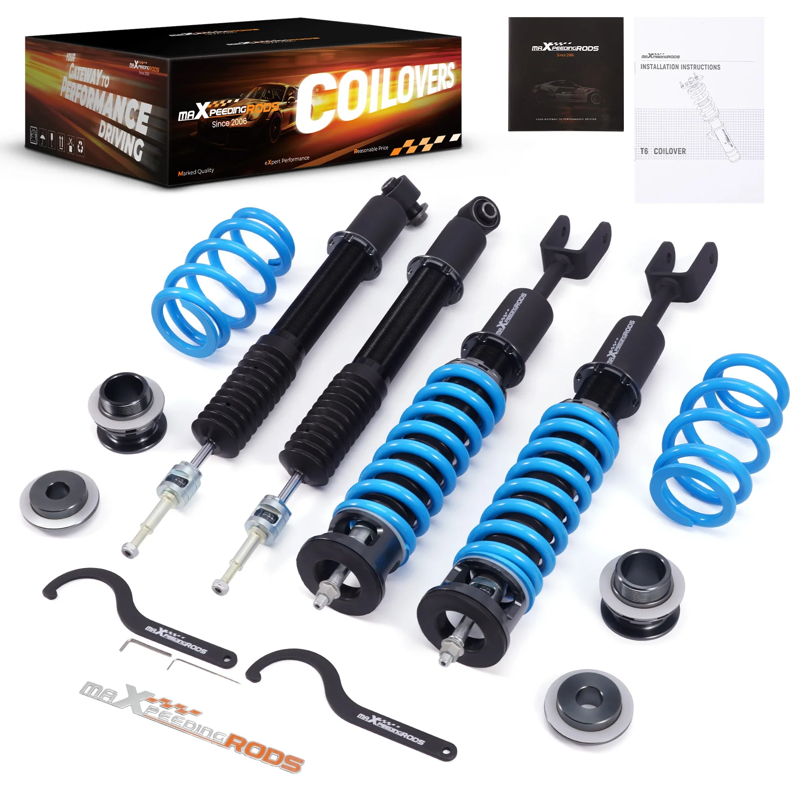 MaXpeedingrods Front & Rear Coilover Suspension Parts For AUDI A6 Allroad Quattro (C6) AWD 2006-2011