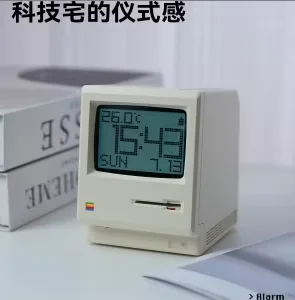 Maclock レトロ時計 キーボードライト おしゃれデスクアクセサリー