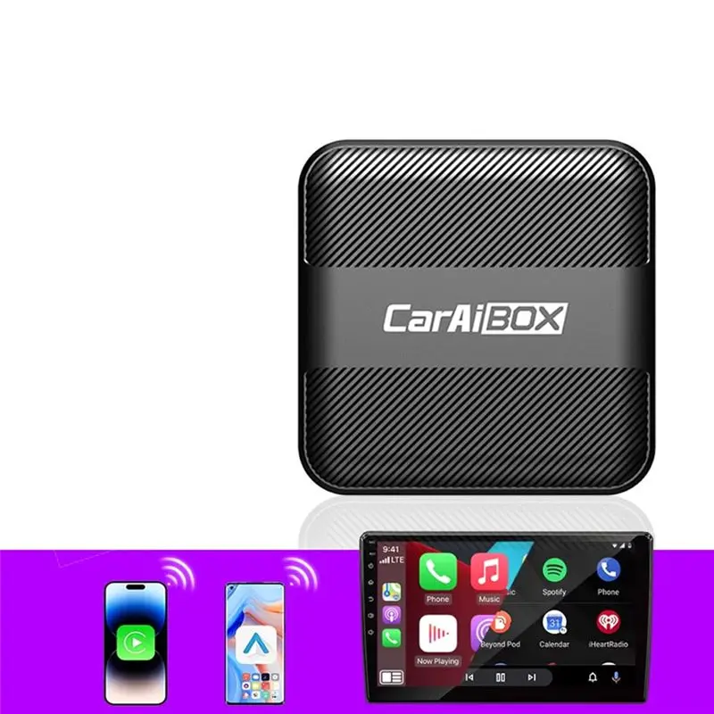 DT51 2 in 1 Carplay Adapter Android Auto Wired to Wireless Plug & Play USB Dongle Type C for VW for Benz for Kia