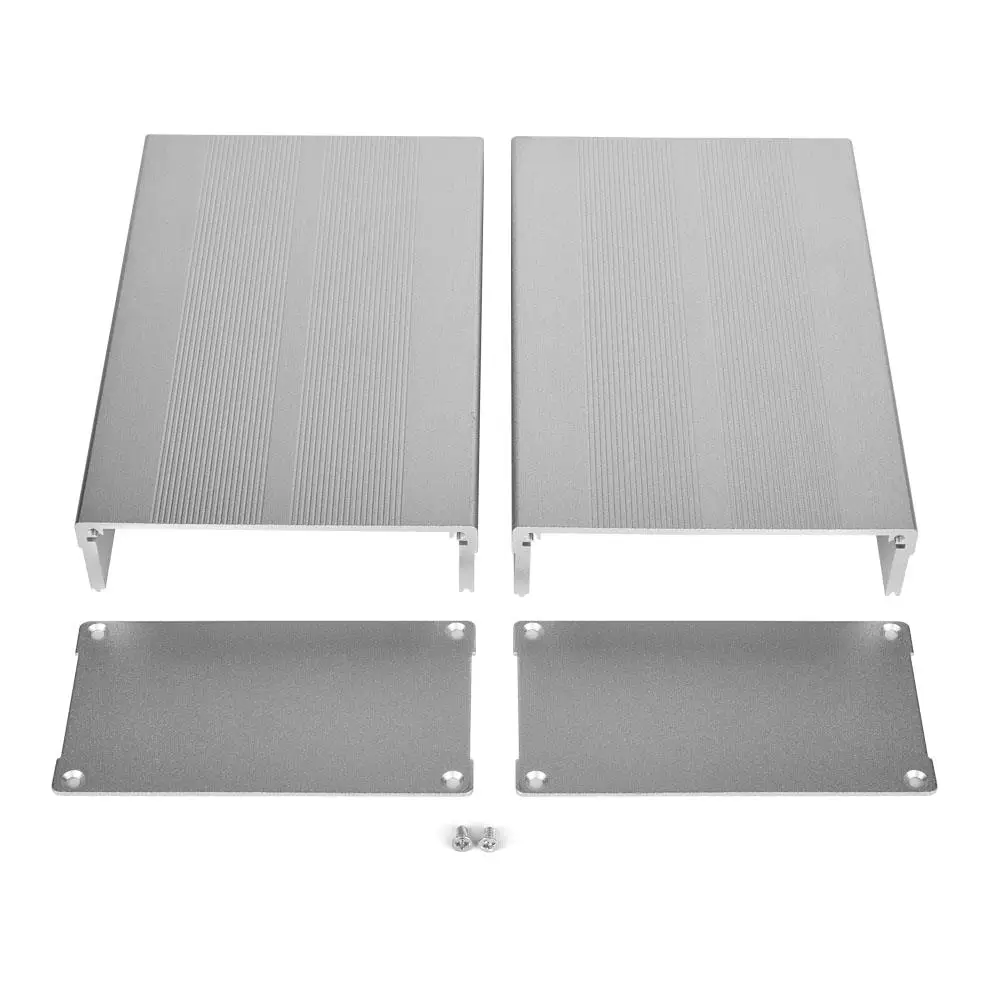 

Aluminum Alloy Electronic Project Case 55x106x160mm Sand Silver Print Circuit Board Enclosure