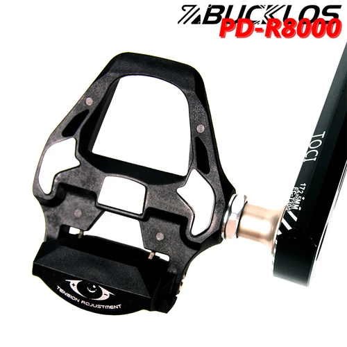 Imagen 2 del producto BUCKLOS Fit SPD SL System Pedal de bicicleta Pedales de bicicleta de carretera de nailon PD R8000 Pedal autoblocante de bicicleta Pedales automáticos de carretera para Shimano