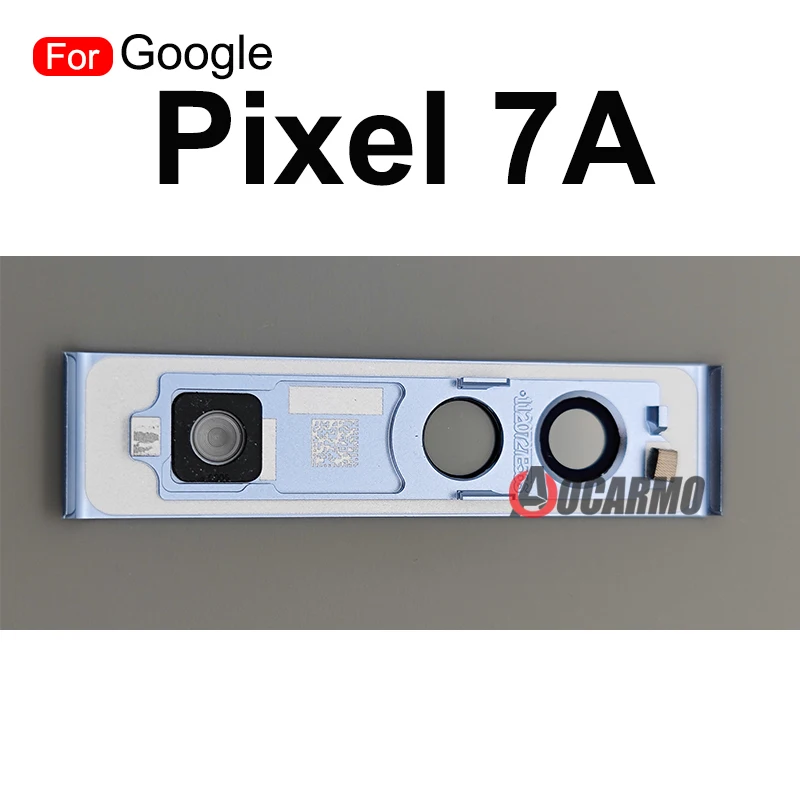 For Google Pixel 7A Rear Back Camera Lens With Frame Black White Blue Orange Replacement Parts