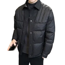 2024 lapel design short lightweight down jacket men2024 lapel design short lightweight down jacket men