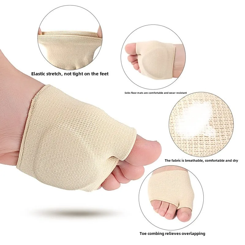 Silicone Metatarsal Pads Toe Separator Pain Relief Forefoot Socks Insole Bunion Orthotics Hallux Valgus Corrector Foot Care Tool
