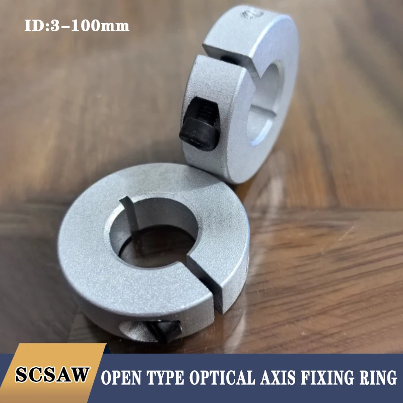 1PCS Optical Axis Fixed Locking Limit Ring Separate Fixed Ring Open Type Limit Shaft SCSAW 3/4/5/6/8/10/12/13/14/15/16/17-100mm