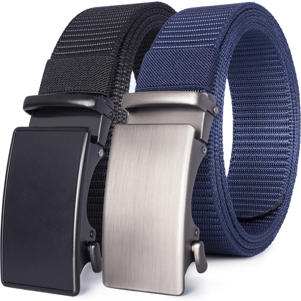 JACNAIP Men belt Nylon Belt Hard Alloy Quick Release Buckle High Quality Casual Automatic Buckle Belt Jeans Army Waist Strap