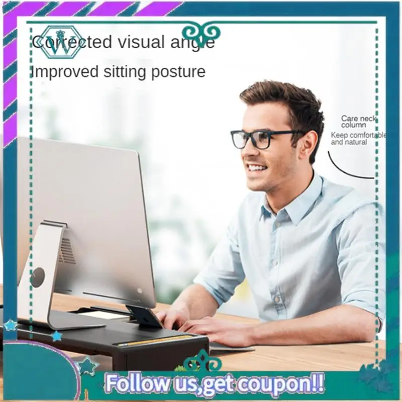 

Upgraded Monitor Increases Elevated USB Expansion And Folding Computer Desktop Storage Desktop Increase Base Bracket Organizer