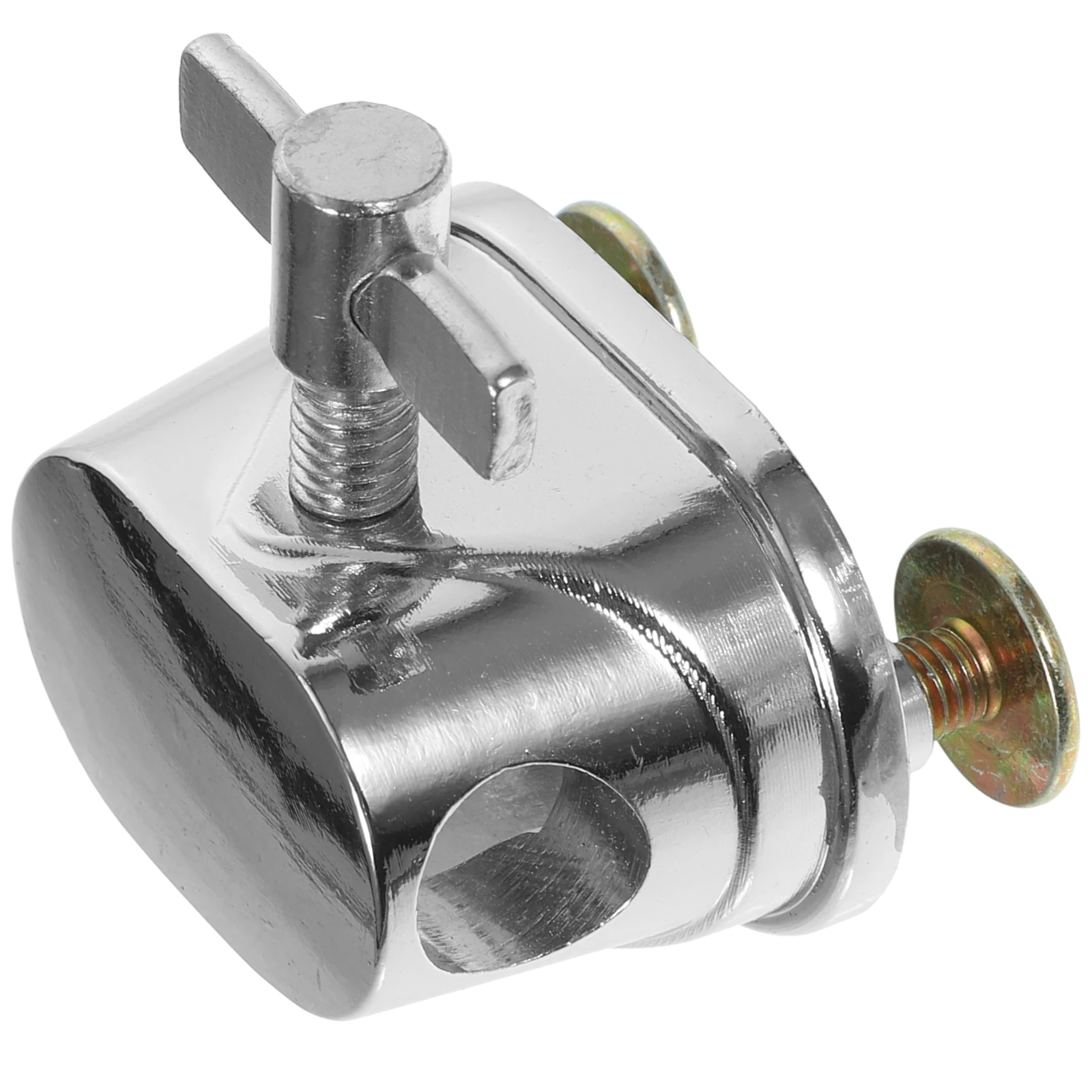 

Adjustable Drum Saddle Regulator L18 52mm Silver Plated Iron Mount Bracket for Tom Snare Drum Kit Stand Percussion Base Easy