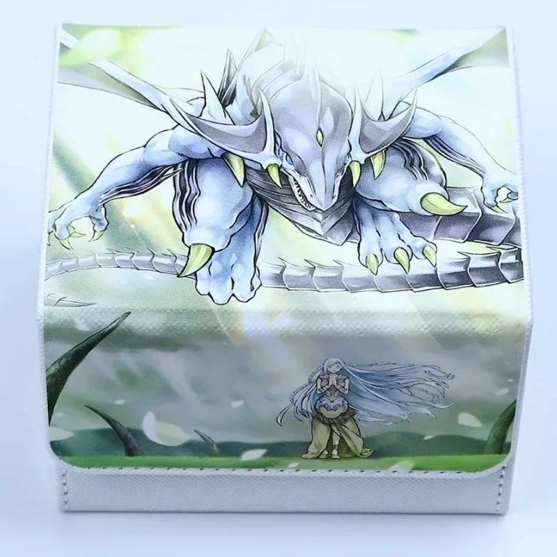 Yu-Gi-Oh! Card Case Maiden of White Prayers with Eyes Blue Tcg Diy Portable Collection Card Storage Box Action Toy Figures Gifts