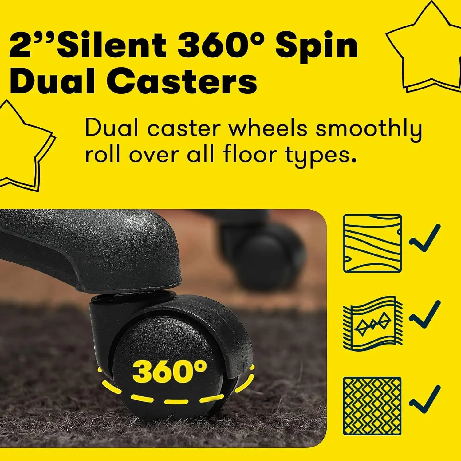 Office Chair, 400LBS Big and Tall Computer Chair Heavy Duty Design, Ergonomic High Back Cushion Lumbar Back Support, Adjustable