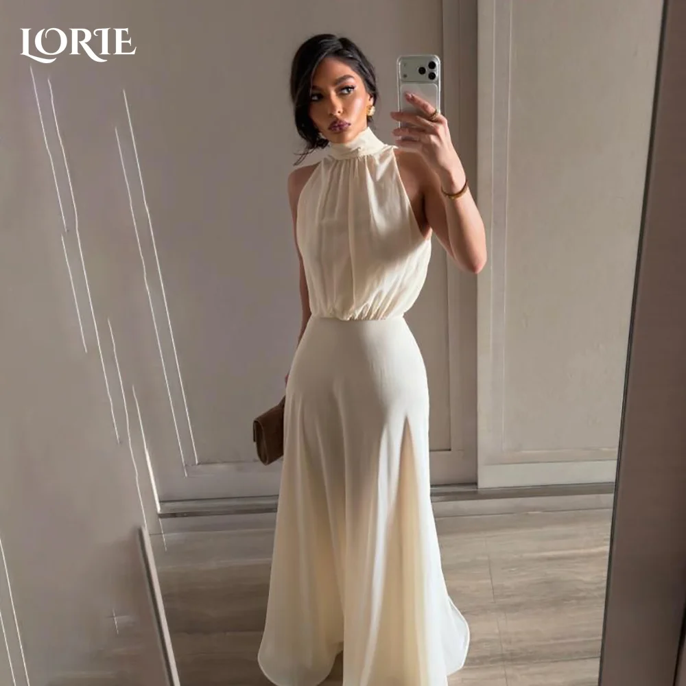 

Вечернее платье LORIE из крепа, элегантное, с лямкой через шею, плиссированное, с корсетом, силуэт «русалка», в арабском стиле, для выпускного вечера, блестящее, А-силуэт, длинное, для вечеринок, на заказ