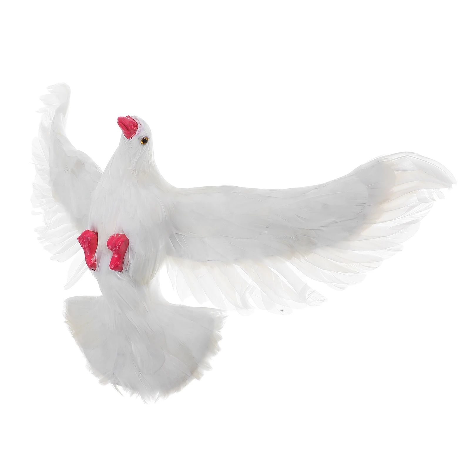 

Dove Hanging Decoration Garden Bird Figurine White Plastic Ceramic Pigeon Sculptures